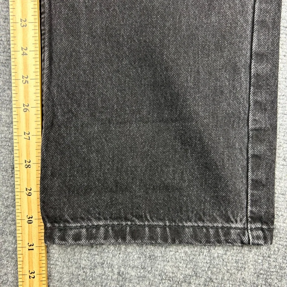 Levi's 565 Loose Straight Jeans Mens 30x32 Black Denim Pants Baggy Cotton